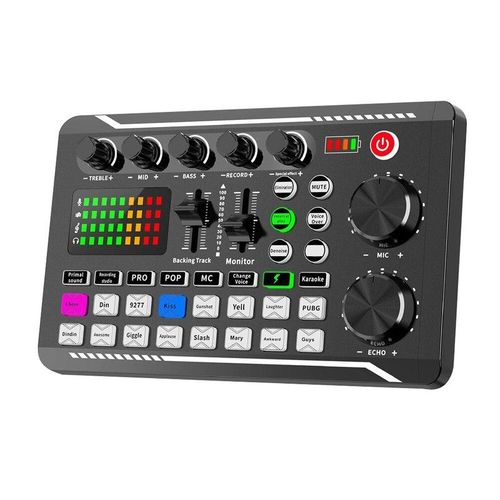 F998 Sound Professional Bluetooth-Compatible Studio Record For Phone PC Audio Mixing Console Amplifier Live Music Mixer