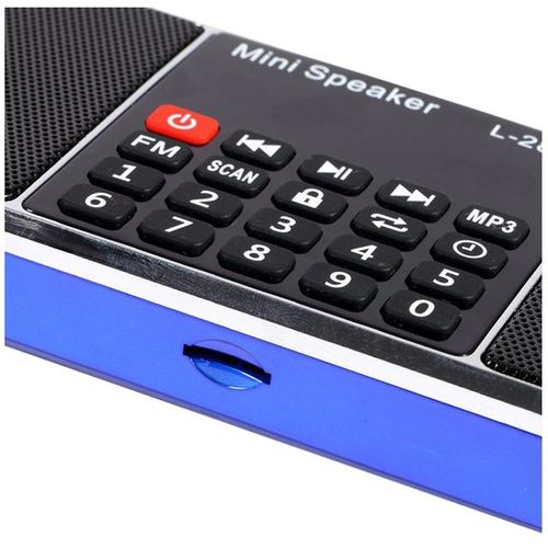 Ffyy-Mini Portable Rechargeable Stereo L-288 Fm Radio Speaker Lcd Sn Support Tf Card Usb Disk Mp3 Music Player Loudspeakerb