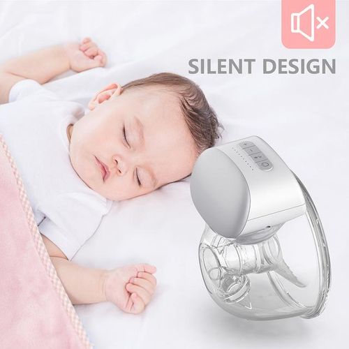 P1 Wearable Breast Pump Hands Free Electric Single Wearable Breast Cup 8oz/ 240ml 3 Modes Comfort Breastfeeding Milk