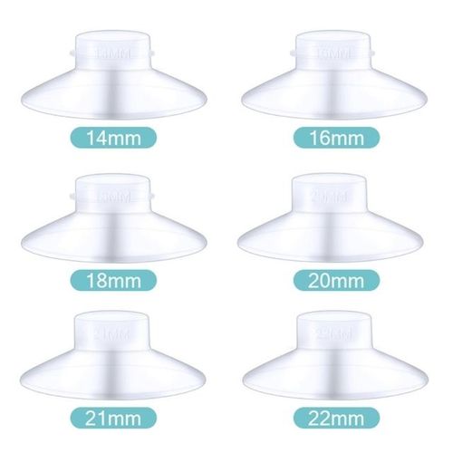 Breast Pump Flange Converter Easily Change Size 24mm to 14/16/18/19/20/21/22mm for Efficient Milk Expression