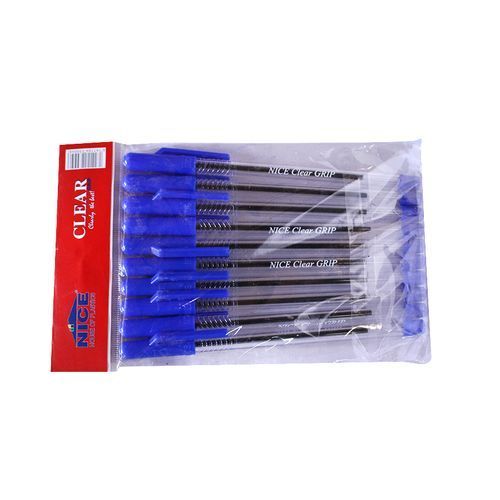 Nice Clear Pens 10 pcs - Blue
