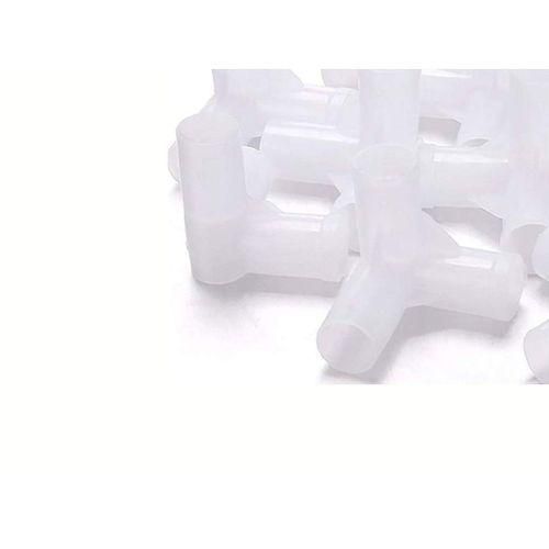 Dr. Cozy A Pack Of 48 Plastic Joints For 3 Column Wooden Wardrobes, White