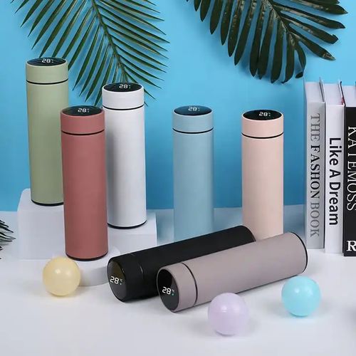 Portable Stainless Steel Vacuum Bottle-with Temperature Display.