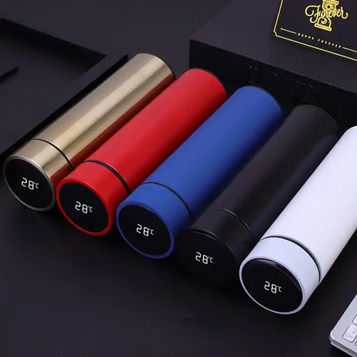 Portable Stainless Steel Vacuum Bottle-with Temperature Display.