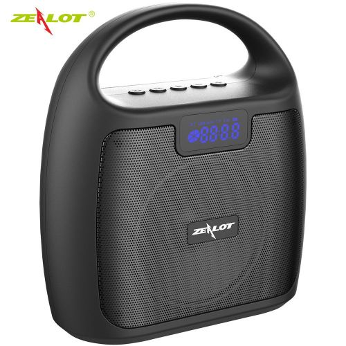 Zealot S42 Portable FM Radio Wireless Bluetooth Speaker with Builtin Mic, Support HandsFree Call  TF Card  AUX Lake Blue