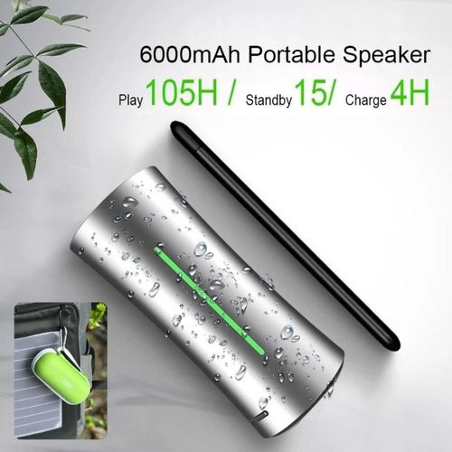 EWA A115 Portable Metal Bluetooth Speaker 105H Power
