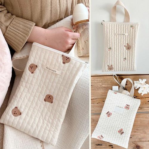 Cotton Baby Diaper Bags Caddy Organizer Nappy Pouch Pocket Babies Accessories Newborn Essentials Care Bag Mini Mommy Handbags
