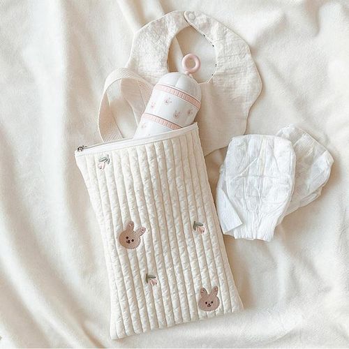 Cotton Baby Diaper Bags Caddy Organizer Nappy Pouch Pocket Babies Accessories Newborn Essentials Care Bag Mini Mommy Handbags