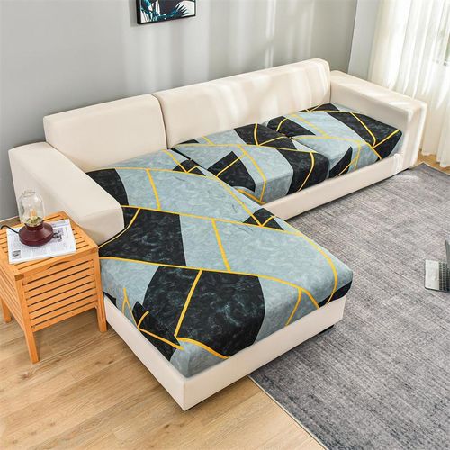 Elastic Sofa Seat Cushion Cover for Living Room Stretch Floral Printed Armchair Couch Cover Corner L-shape Removable Anti-dust