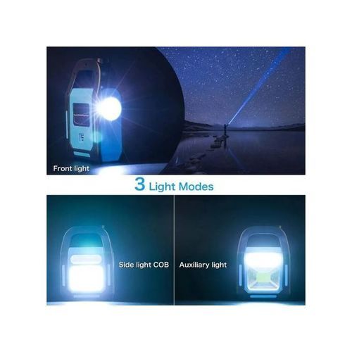 Solar And Rechargeable LED Flood Light - Color May Vary