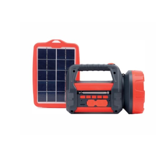 d.light T300R Solar Lantern- Radio, USB/SD Slot, Mobile Charging