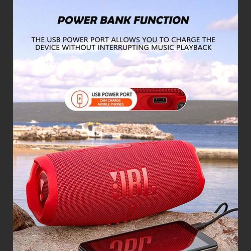 Jblcharge 5 Portable Outdoor Waterproof Speaker Bluetooth Wireless Loudspeaker Deep Bass Sound Music Box Subwoofer Speakers New