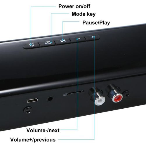 Luxury Wireless Bluetooth 4.0 Soundbar Speaker Tv Home Theater 3d Soundbars Bass Television Subwoofer W/ Rca Line Remote Control