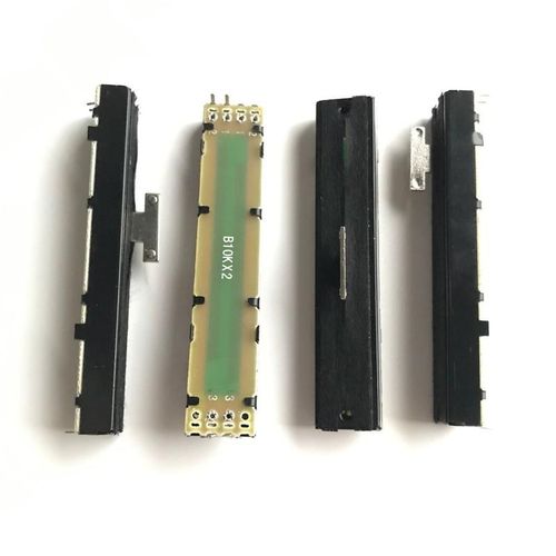 4pcs For AVOLITES 2004 Mixer console Straight Slide Potentiometer B10Kx2 / fader handle 8T