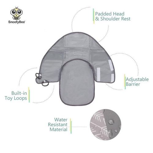 Portable Clean Hands Changing Pad. 3-in-1 Diaper Clutch, Changing Station, and Diaper-Time with Redirection Barrier for