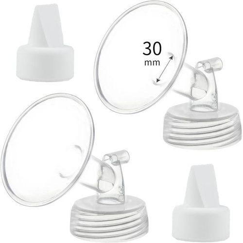 Flange and Duckbill Valve Compatible with Spectra S1 S2 9 Plus Breastpump Replacement to Spectra Pump Parts Accessories