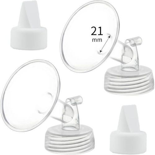 Flange and Duckbill Valve Compatible with Spectra S1 S2 9 Plus Breastpump Replacement to Spectra Pump Parts Accessories
