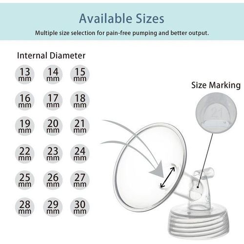 Flange and Duckbill Valve Compatible with Spectra S1 S2 9 Plus Breastpump Replacement to Spectra Pump Parts Accessories