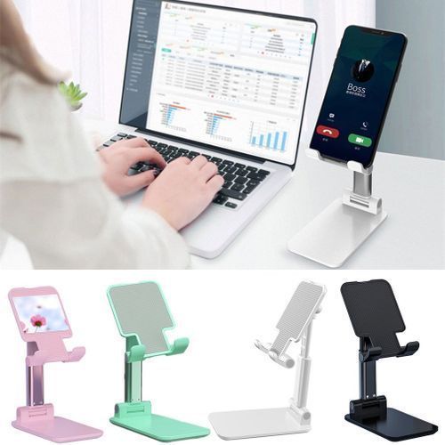 Desktop  Foldable Extend Stand for Cell Phones And Tablets  White