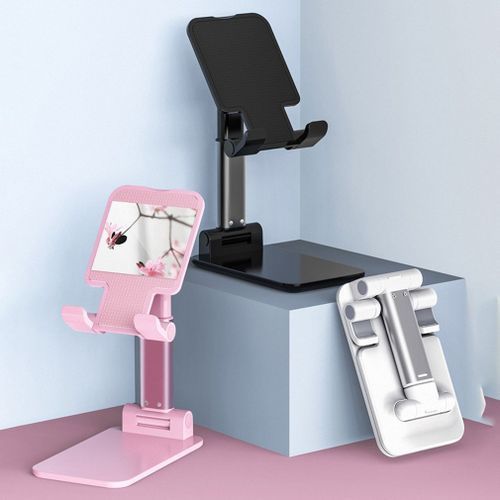 Desktop  Foldable Extend Stand for Cell Phones And Tablets  White