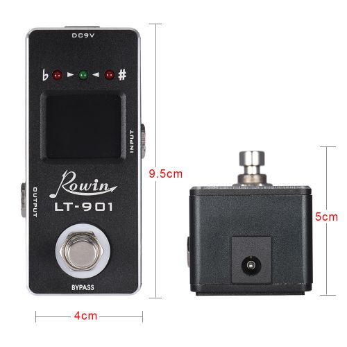 Mini Chromatic Guitar Tuner Pedal Effect True Bypass LCD