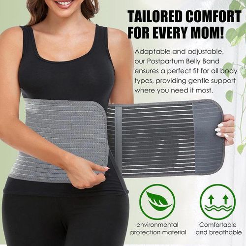 Postpartum Belly Band,Abdominal Binder Post Belly Wrap,Waist/Pelvis Support Belt for Back Pain Relief,C-section Recovery