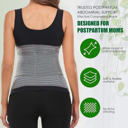 Postpartum Belly Band,Abdominal Binder Post Belly Wrap,Waist/Pelvis Support Belt for Back Pain Relief,C-section Recovery