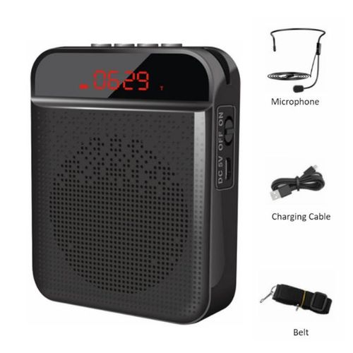 Portable Wireless Voice Amplifier Bluetooth Loudspeaker Megaphone Speaker With Microphone Mp3 Fm For Teachers Tourist Guide