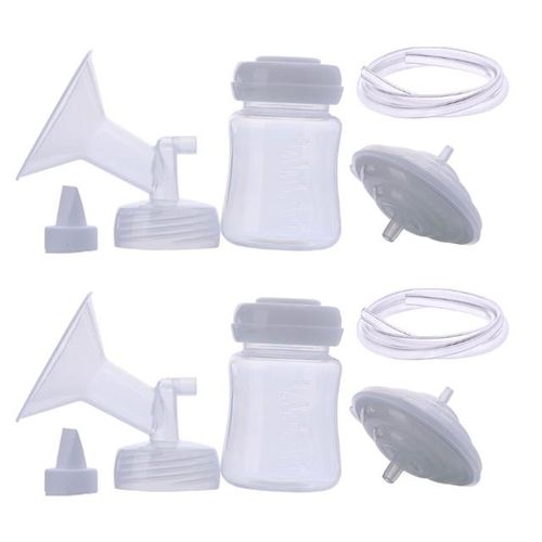 Replacement Milk Extractors Duckbilled Valves & Collection Bottle Brerast Pumping Set Repair for Spectra Breast Pumps