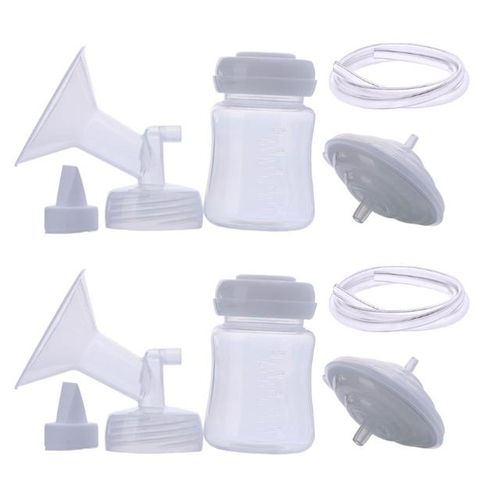 Replacement Milk Extractors Duckbilled Valves & Collection Bottle Brerast Pumping Set Repair for Spectra Breast Pumps