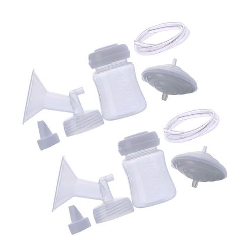 Replacement Milk Extractors Duckbilled Valves & Collection Bottle Brerast Pumping Set Repair for Spectra Breast Pumps