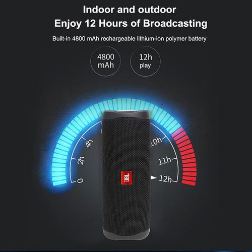 Jbl Flip 5 Bluetooth Speaker Mini Portable Ipx7 Waterproof Wireless Outdoor Stereo Bass Music Sport Bass Sound 5 Hours
