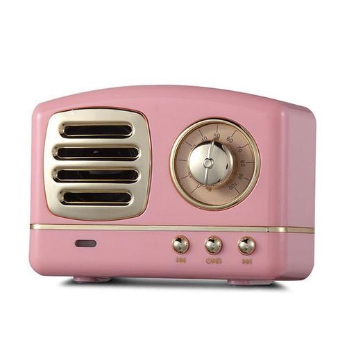 Retro Bluetooth-Compatible Speaker Unviersal Portable Mini Wireless Subwoofer Support Fm Radio Tf Card For Xiaomi/iphone