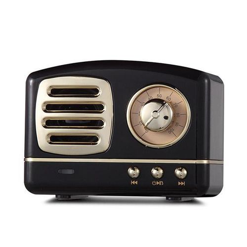 Retro Bluetooth-Compatible Speaker Unviersal Portable Mini Wireless Subwoofer Support Fm Radio Tf Card For Xiaomi/iphone