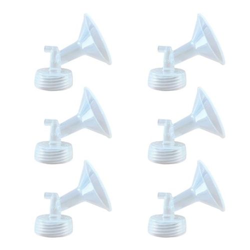 Portable Flange Valves Bottle Backflow Protector 18/19/20mm Breast Pump Part Breast Pump Funnel Connector Durable