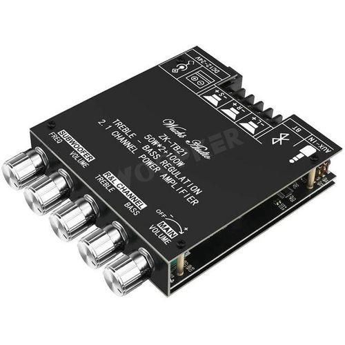 ZKTB21 TPA3116D2 Bluetooth 5.0 Subwoofer Amplifier Board 2.1 Channel AMP Module DIY Audio BoardsZKTB21 Only