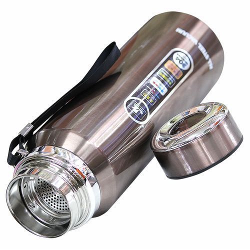 JK 1100ml All Steel Vacuum Bottle Flask - Silver