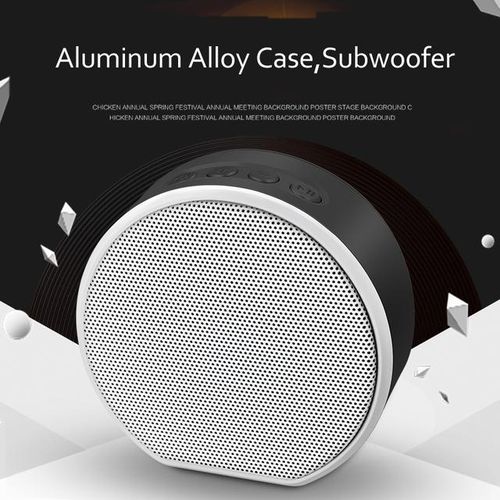 New Portable Wireless Bluetooth Speaker Mini Small Metal Pocket-Sized Music Sound Box Handsfree Outdoor Bass Subwoofer For Phone