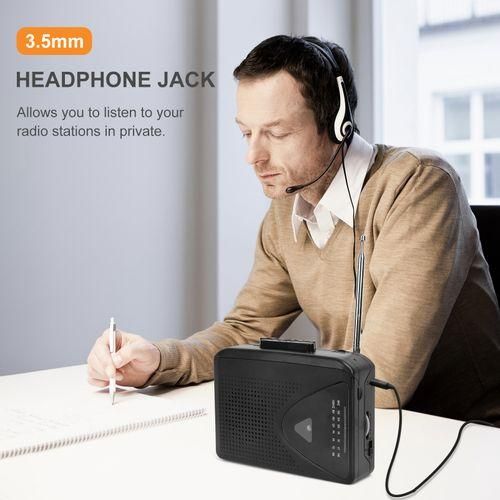 Portable Cassette Player Personal Walkman AMFM Radio With
