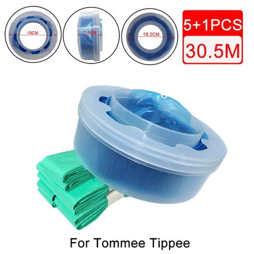 5+1 Set for Color Bady Diaper Refill Bags For Tommee Tippee For Twist & click For Sangenic Diaper Pails Garbage Replacement