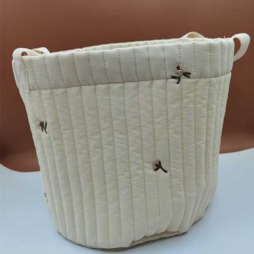 New Baby Bags Cute Bear Embroidery Diaper Bag Fashion Cart Storage Cotton Mommy Bag