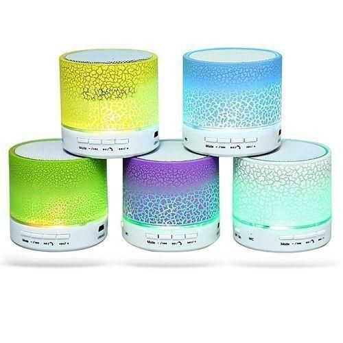 A9 Wireless Bluetooth Speaker Portable LED Mini Hands Free TF USB Subwoofer Music Sound Player For Car Phone Iphone PCBlack HTS