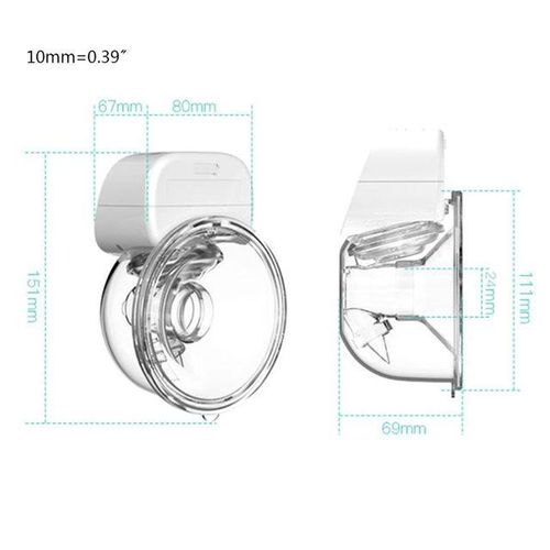 USB Chargable Electric Breast Pump Hands-Free Portable Milk Extractor Silent Wearable Automatic Milker