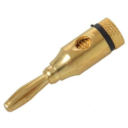 4 x 4mm Banana Plugs For Speaker Cable connections  Gold Pl