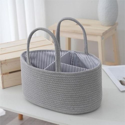 Multifunctional Travel Out Portable Mommy Bag Cotton Rope Diaper Bag Diaper Storage Bag Baby Diaper Storage Basket