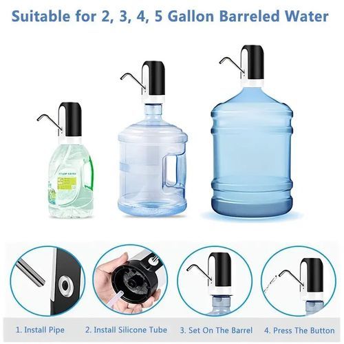 Electric Water Dispenser-White/Black