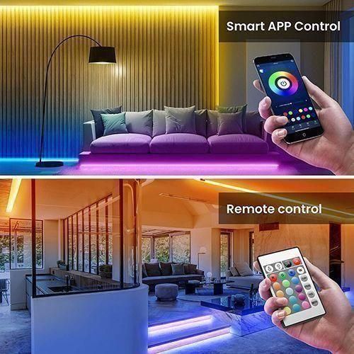 12 Light/M 5050RGB LED Strip Light  APP Remote Control For Party - 5M
