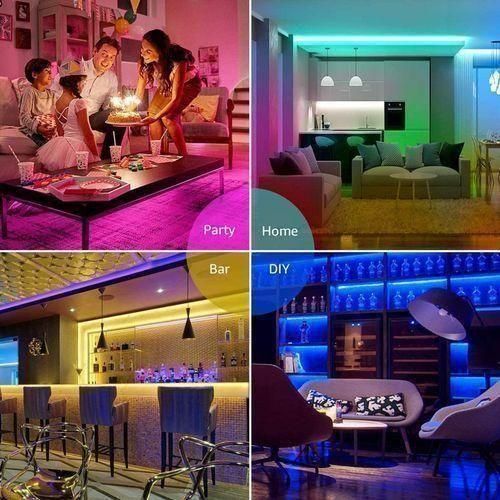 12 Light/M 5050RGB LED Strip Light  APP Remote Control For Party - 5M