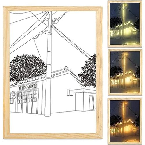 Empty Lighting Painting Decoration 3 Colors Night Light For Home