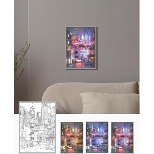 Light Up Painting 3 Modes Wall Lighting Decoration For Home